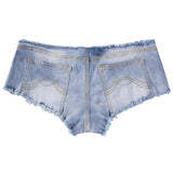 Summer Sexy Hotpants Women's Elastic Low Waist Denim Shorts Female Streetwear Club Bra Sexy Mini Jean Hot Pants Charming 13O1