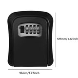 Key Storage Lock Box 20 Key Hooks Combination Key Cabinet Security Lock Box with Key/Code Lock Locking Key Cabinet Key Safe Box