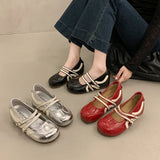 Women's Retro Elegant Shallow Mouth Casual Wedge Heel Mary Jane Shoes  Autumn New Fashion Versatile Comfortable Single Shoes