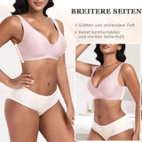 Women's Deep V Seamless Wire-Free Bra Plus Size Solid Color 3/4 Cup Thin Bra Comfortable Push-up Bra Underwear