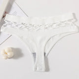 3Pcs/Set Sexy High Rise Panties Women Thongs Comfort G-String Underwear Sexy Lingerie Hollow Bottoms Female Underpants M-L