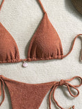 Sexy Pink White Bikini Set 2026 Women Shell Ornament Push Up Tie Side Thong Swimsuit Summer Bathing Suit Holiday Micro Swimwear