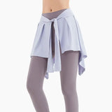 Women Tennis Self-Tie Sports Skirts Athletic Yoga Skirt Long Strap Hip Covering Fitness Wrap Cover Up Anti Glare Ballet Skirt