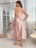 Women's Nightdress Spaghetti Strap V Neck Elegant Luxury Comfortable Breathable Loungewear Relaxing Daily Leisure Classic Style