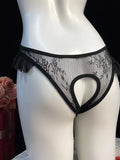 Crothless Sexy Lingerie Women Bodysuit Lace Underwear Transparent Hollow Out Fetish Babydoll Dress Open Croth Erotic Costume
