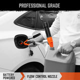 2025 Battery Powered Transfer Pump Motorcycle Car Gas Oil Pump With Flow Control Nozzle Liquid  Gasoline Pump Filter Design
