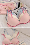 Wireless Non Padded Bra Set for Small Bust Seamless Comfort Bralette & Briefs Pure Elegant Ladies Intimates Teen Girls Underwear