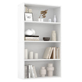 JHK Four Tier Wooden Floor Standing Open Bookshelf For Living Room Home Office