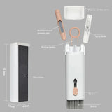 7 in 1 Laptop Keyboard Cleaning Kit Computer Keyboard Cleaner Brush Earphones Cleaning Pen For AirPods iPhone Keycap Puller Set
