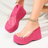2026 Women's new  thick soled  slippers for women wearing fashionable beach slippers