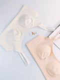 Trim T-Shirt Bra Women's Ultra Thin Wirefree Low Cut Support Seamless Invisible Cover Autumn Slimming Large Chest Comfort S-2XL