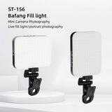 12W Mini Photographic Fill Light With Clip 156pcs High Brightness LED 5000Mah Battery 2500K-9000K Color Temperature