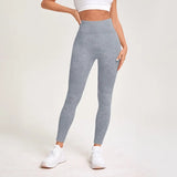 Retro Stone Wash Sportswear Woman Gym Yoga Pants Distressed Seamless High Waist  Women Sports Leggings Tummy Control Squat-Proof