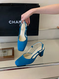 Summer Closed Toe Sandals Buckle Strap Summer Heels Mary Jane Thick Heels French Shallow Lolita Sandals OL Dress Shoes New 2026
