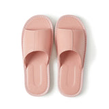 Big Size EU48 Indoor Slippers For Women Men Spring Summer House Shoes Soft Leather Anti-slip Open Toe Couples Home Floor Slides