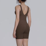 Women's Yoga Set Sports Running Fitness Beautiful Back Vest Hip Lifting Slim-Fit High Waist Shorts Training Gym Workout Suits