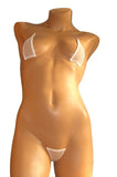 DEKA Sheer Mesh Mini Micro Bikini Set for Ladies Simple Transparent Swimsuit Strap Sensual Lingerie Beachwear Swimwear