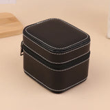 Advanced PU Leather Car Line Watch Box Business Pocket Watch Portable Zipper Fashion Single Watch Packaging Storage Box