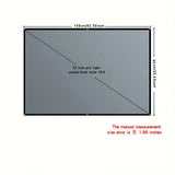 Home office business projector, portable movie screen, 60-133 inches, metal anti light screen hook for daytime viewing