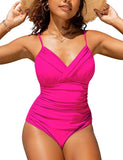 S - XXL Sexy Wrinkled One Piece Swimsuit Women Swimwear Female Monokini Swimsuits 2025 Bathing Suit Swim Beach Wear Bodysuit