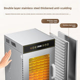 Premium 18 Layers Stainless Steel Food Dehydrator for Commercial  Home Use Adjustable Efficient Drying for Fruits Meat Herbs
