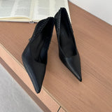 Pointed Toe Pumps Street Style High Heels Women Sexy Banquet Party Shoes for Women Rhinestone Shallow Elegant Designer Shoes New