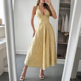 White Jacquard Backless Bow Evening Party Dress Women Robes Backless Elegant Sexy Dress Bodycon Long Summer Dress Vestidos