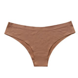 Women Panties Ice Silk Seamless Mid Waist Solid Color Slim Fit Thin Quick Dry Casual Sport Underpants Women Briefs
