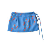 Vacation Vietnam Low-waist Cross-strap Mini Skirt For Women Summer Fresh Print Slim-fit Bodycon Ultra-short Skirt Elegant H1YO