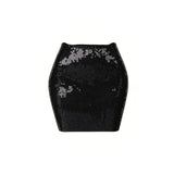 Chic Bandage Bikini With Shiny Short Skirt Women 3Pcs Swimsuit Sexy Cut Out Biquini Lady Swimwear Bathing Suit Female Beachwear