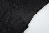 FDYOUI Spaghetti Strap See-through Mesh Dress Women Sleeveless Lace Patchwork Mini Party Dresses White Black Night Club Outfit