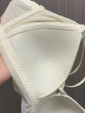 Women's French Ruffle Bralette Set | Wirefree Push Up with Silk Touch Thin Cups for Small Chest | Sweet & Trendy MOYISU Bra S-XL