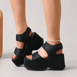 2026 Women's Wedge Heels Slides Height Increasd  High Heels Casual Woman Beach Sandals