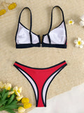 sexy patchwork mini bikinis sets two pieces swimsuit thong swimsuit Swimwear Biquini conjunto de bikini tankini beachwear