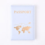 Fashion Passport Protective Cover World Pattern Travel Passport Holder Wallet Gift PU Leather Card Case Cover Unisex Storage Bag