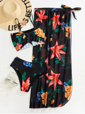 3 Pieces Floral Printed Push Up Bikinis 2026 Women Halter Swimwear Female Sexy Swimsuit & Beach Dress Bathing Swimming Swim Suit