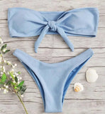 New Bikini Bottoms Women's Swimsuit Low Waisted Bottom Solid Red Swimwear Thong Beachwear Brazilian Bathing Suit Summer