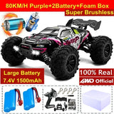 1:16 4WD High-Speed RC Monster Truck – 80KM/H Brushless Off-Road Racing Car