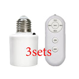 E27 60W Wireless Remote Control Smart Timer Switch Lamp Holder 110V 220V House Multi Light Switch Baby Room Bedroom Timer Switch