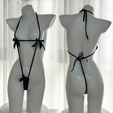 Cosplay Costume Exotic Lingerie Set Women Sexy Outfit Fancy Halter Mesh Bandage Exotic Uniform Japanese Role Play Sex Clothes