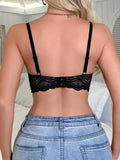 Elegant Lace Women's Bra Plunge Push Up Sexy Bras Scallop Cup Underwire Bra Lace Women's Sexy Lingerie