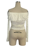 2025 autumn one-shoulder long-sleeved slim-fitting commuting inner top