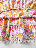 V Neck Bowknot Floral Print Boho Summer New Dress for Women Adjustable Strap Lace Patchwork Sundress Beach Casual Short Dress