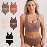 Women's Underwear Sexy Seamless Bra and Panty Set Wire Free Brassieres Female Womens Lingerie Underwear & Sleepwears