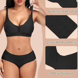 Women's Seamless Bra 3/4 Cup Thin Molded Cup Bra Thin Flattering Plus-size Soft Support Push-up and Comfortable Breathable Bra