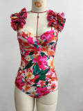 2026 New Fashion High Quality One Piece Swimsuit Skirt Swimsuit Print Padded Swimwear Women Slimming Bathing Suit Beach Wear