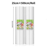 vacuum bags for food Vacuum Sealer bag Food Fresh Long Keeping 12+15+20+25+30cm*500cm Rolls/Lot bags for vacuum packer