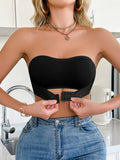 3PCS Daily Strapless Women's Bra Seamless Unlined wireless front closure Push-up bra Trendy Solid Comfortable Lingerie