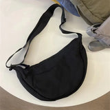 Nylon Hobos Women's Shoulder Dumpling Bag Large Capacity Travel Crossbody Half Moon Bags Outdoor Phone Pouch Handbags Wholesale