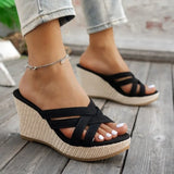 New Women Fashion Wedge Sandals Casual Platform Sandals Trend Thick Sole High Heel Shoes for Women